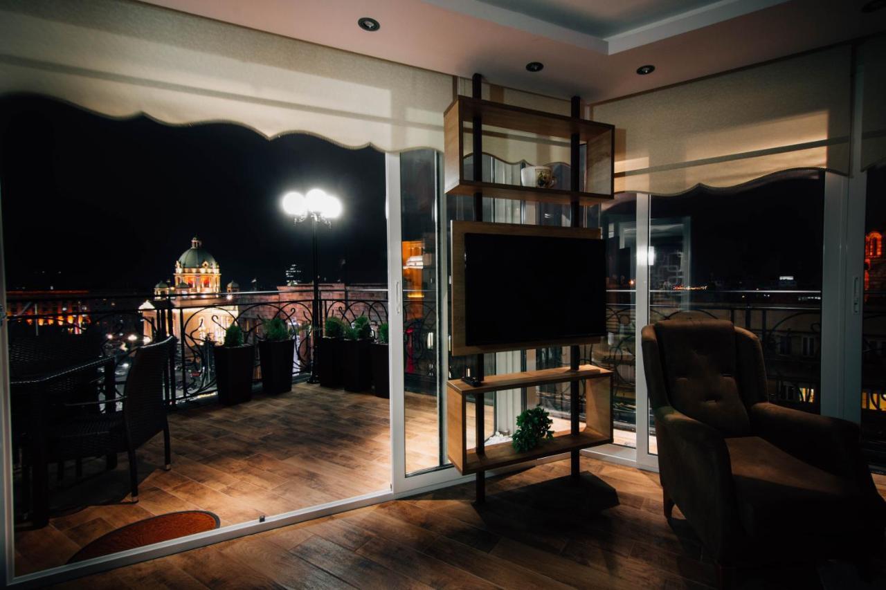 Appartamento President Lux Belgrado Esterno foto